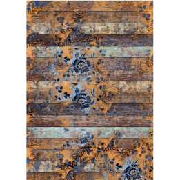 Papel de arroz tablas naranja añil
